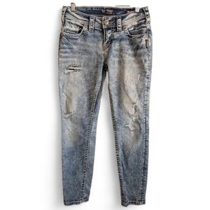 Distressed Silver Jeans